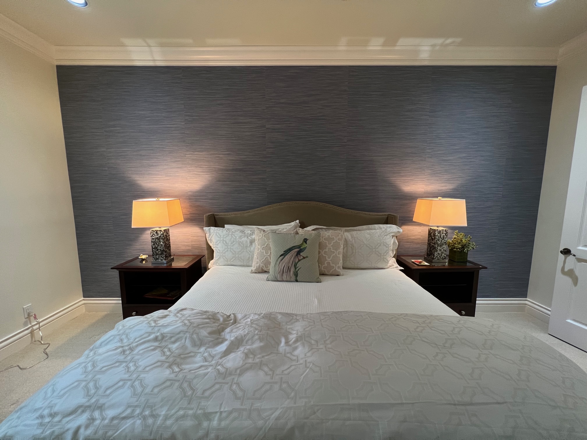 Professional family home wallpaper installation in Cooper City residential neighborhood near Embassy Lakes, Rock Creek, and Brian Piccolo Park area